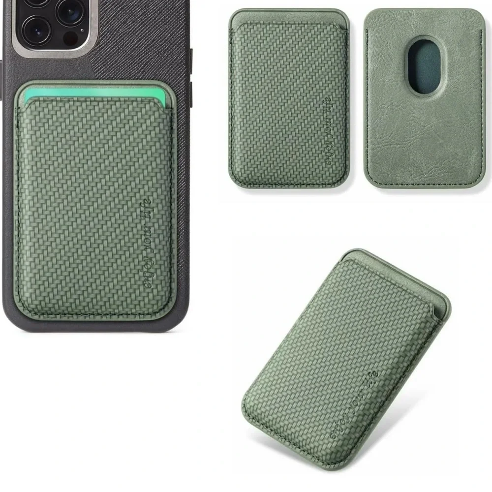 Magnetic Phone Wallet Card Holder Compatible with MagSafe on iPhone 15 14 13 12.